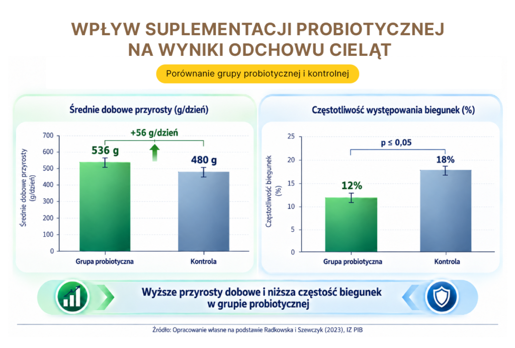 Wpływ Suplementacji Priobiotyków Na Wyniki Odchowu Cieląt